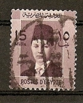 Stamps : Africa : Egypt :  Rey Farouk.