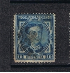 Stamps Spain -  Edifil  175  Corona Real y Alfonso XIII.  