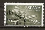 Stamps Spain -  Superconstellation y nao Santa Maria.