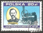 Stamps Poland -  2987 - Hipolit Cegielski y locomotora