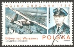 Sellos de Europa - Polonia -  2923 - general Stefan Pawlokowski, y avión