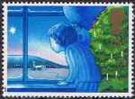 Stamps United Kingdom -  NAVIDAD'87. MIRANDO POR LA VENTANA LA NOCHEBUENA