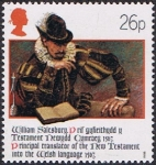 Stamps United Kingdom -  400 ANIV. DE LA BIBLIA GALESA. WILLIAM SALESBURY