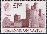 Stamps United Kingdom -  CASTILLOS INGLESES. CAERNARFON CASTLE (GALES)