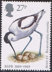 Stamps United Kingdom -  PÁJAROS. AVOCETA