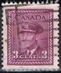 Sellos de America - Canad� -  Scott  251  Rey George VI (7)