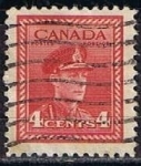 Stamps Canada -  Scott  254  Rey George VI (5)