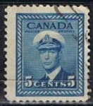Sellos de America - Canad� -  Scott  255   Rey George VI