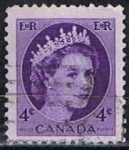 Sellos de America - Canad -  Scott  340  Elizabeth II (8)