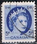 Sellos de America - Canad -  Scott  341  Elizabeth II (7)