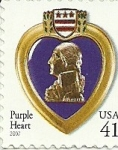 Sellos del Mundo : America : Estados_Unidos : Corazon Purpura- Purple Heart  (Condecoracion)