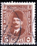 Stamps : Africa : Egypt :  Fuad I de Egipto	