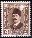 Stamps Egypt -  Fuad I de Egipto	