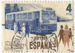Stamps Spain -  2561.- Utilize transportes colectivos. Autobus
