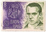 Sellos de Europa - Espa�a -  2568.-Europa-CEPT.(21ª Serie). Federico Garcia Lorca