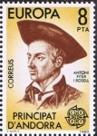 Stamps Andorra -  EUROPA 1980. ANTONI FITER I ROSELL. VEGUER EPISCOPAL