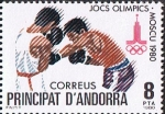 Stamps : Europe : Andorra :  JUEGOS OLÍMPICOS DE MOSCÚ. BOXEO