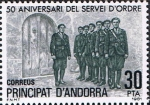 Stamps Andorra -  50 ANIV. DE LA CREACIÓN DEL SERVEI D'ORDRE