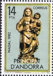Stamps : Europe : Andorra :  NAVIDAD 1982. VIRGEN DE LA PARROQUIA DE ANDORRA LA VIEJA