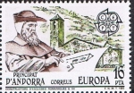 Stamps : Europe : Andorra :  EUROPA 1983. CONSTRUCCIÓN DE IGLESIAS ROMÁNICAS