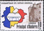 Stamps : Europe : Andorra :  50 ANIVERSARIO DEL SUFRAGIO UNIVERSAL