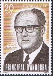 Stamps Andorra -  JAIME SANSA NEGUI, VEGUER EPISCOPAL