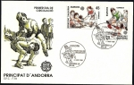 Stamps Andorra -  EUROPA  CEPT 1989   Juegos Infantiles - SPD