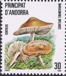 Stamps : Europe : Andorra :  NATURALEZA. SENDERUELA (MARASMIUS OREADES)