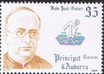 Stamps : Europe : Andorra :  COPRINCIPES. MONSEÑOR JUSTI GUITART I VILARDEBO