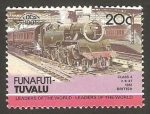 Stamps Tuvalu -  locomotora británica