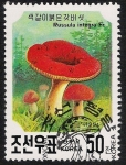 Stamps North Korea -  SETAS-HONGOS: 1.205.065,01-Russula integra -Phil.41636-Dm.991.27-Y&T.2221-Mch.3190-Sc.2987