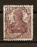 Stamps Germany -  Imperio / Deutsches Reich./ Fondo Blanco.