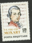 Stamps : Europe : Albania :  Mozart