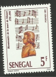 Sellos de Africa - Senegal -  Mozart