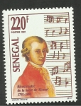 Stamps : Africa : Senegal :  Mozart