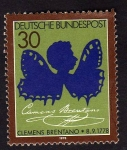 Stamps Germany -  Clemens Brentano