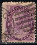 Stamps Canada -  Scott   76  Reina Victoria (2)
