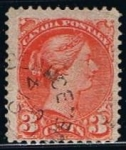 Stamps Canada -  Scott  37b  Reina Victoria (2)