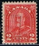 Stamps Canada -  Scott  165  Rey George V
