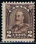 Stamps Canada -  Scott  166  Rey George V