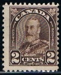 Sellos de America - Canad -  Scott  166  Rey George V