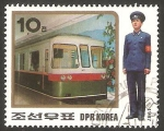 Stamps North Korea -  1918 - locomotora