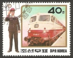 Sellos de Asia - Corea del norte -  1919 - locomotora