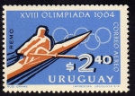 Sellos del Mundo : America : Uruguay : XVIII Torneo Olimpico 1964