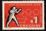 Sellos del Mundo : America : Uruguay : XVIII Torneo Olimpico 1964
