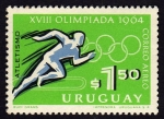 Stamps Uruguay -  XVIII Torneo Olimpico 1964