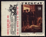 Stamps Uruguay -  La Fiebre Amarilla (obra de JUan M Blanes)