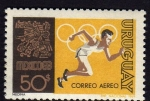 Stamps : America : Uruguay :  Mexico 68