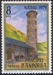 Stamps Andorra -  NAVIDAD 1979. IGLESIA DE SANTA COLOMA