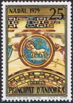 Stamps Andorra -  NAVIDAD 79. AGNUS DEI, SANTA COLOMA